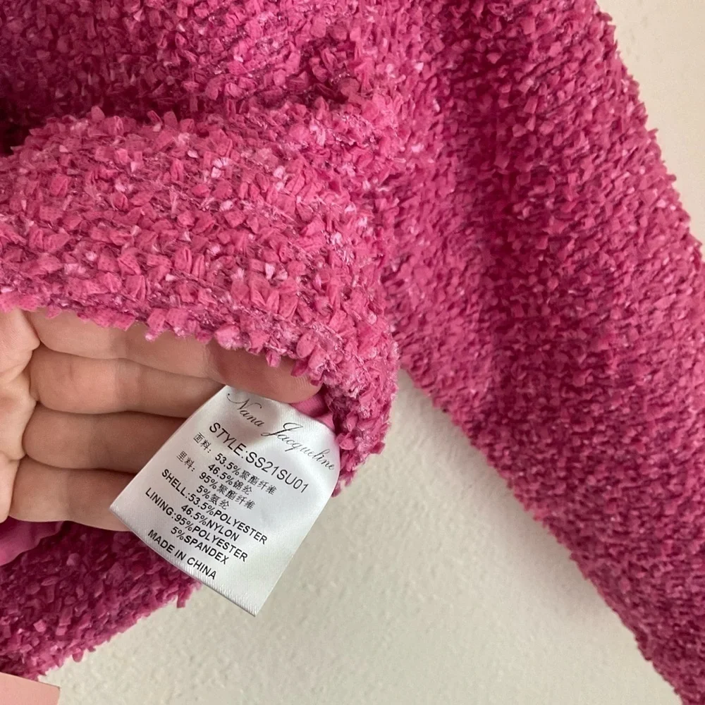 NWT Nana Jacqueline Pink Cropped Blazer